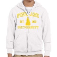 Pineland University Yellow Lettered Heavy Cotton Shirt T Shirt Youth Zipper Hoodie | Artistshot