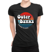 Vintage Outer Banks Pogues For Life Ladies Fitted T-shirt | Artistshot