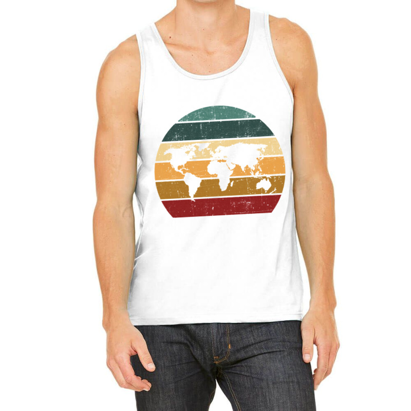 Cartography Retro Map   Geography Geographer Cartographer Tank Top | Artistshot