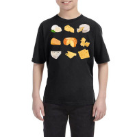 Different Types Of Cheese T  Shirt3 D Cheese Variety    Mozarella, Swi Youth Tee | Artistshot