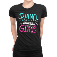 Piano Girl Pianist Music Notes Gift T Shirt Ladies Fitted T-shirt | Artistshot