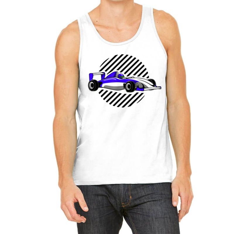 Blue Formula Racing Tank Top by CRV | Artistshot