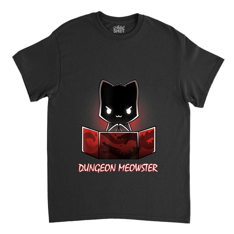 Dnd Dungeon Meowster Rpg Tabletop Gamer Dm Role Player Cat Classic T-shirt by criticizematter | Artistshot