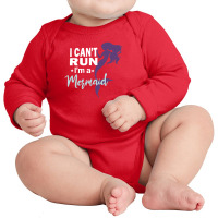 I Can Run Mermaid Long Sleeve Baby Bodysuit | Artistshot