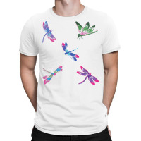 Dragonflies Machine Embroidery T Shirt T-shirt | Artistshot