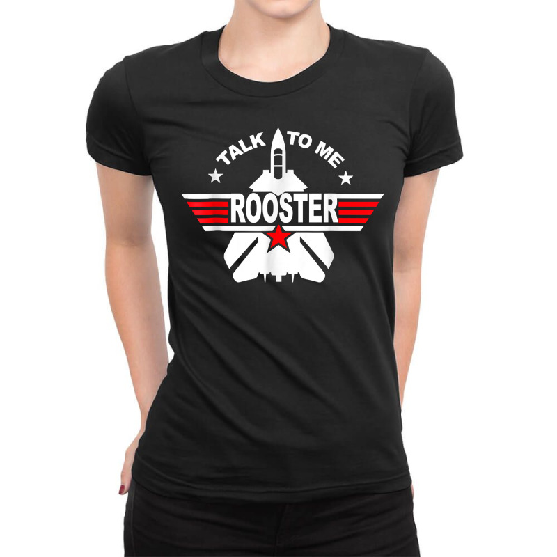 Talk To Me Rooster Funny 80s Talk To Me Rooster T Shirt Ladies Fitted T-Shirt by nycerecoverdell | Artistshot