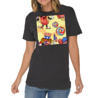 Patriotic Hotdog Ice Cream Donat Vintage T-shirt | Artistshot