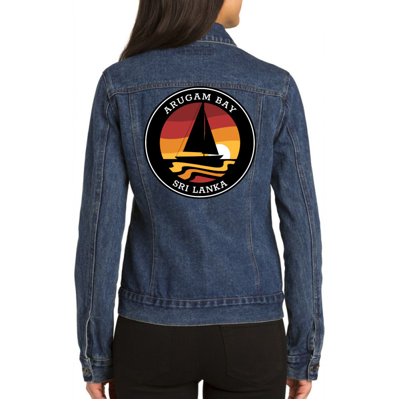 Arugam Bay T  Shirt Arugam Bay Sailing T  Shirt Ladies Denim Jacket by quarreleducated | Artistshot