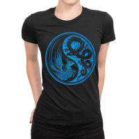 Dragon Phoenix Ying Yang T Shirt Ladies Fitted T-shirt | Artistshot