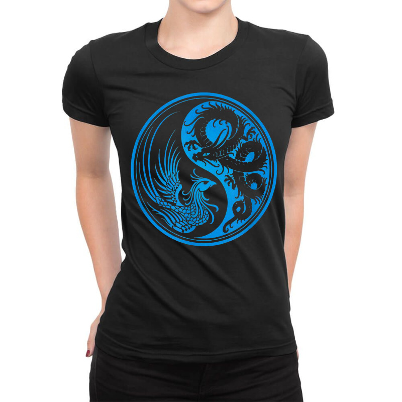 Dragon Phoenix Ying Yang T Shirt Ladies Fitted T-Shirt by malyahdepetris | Artistshot