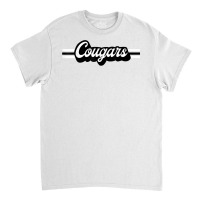 Retro Cougars Mascot, Unisex School Spirit, Cougar Sports T Shirt Classic T-shirt | Artistshot