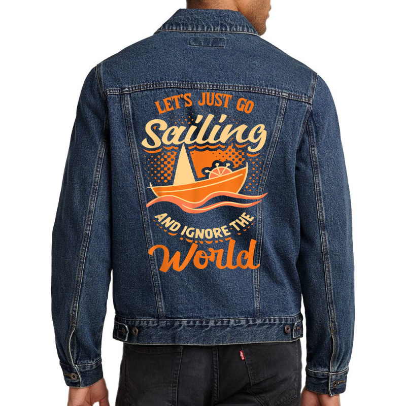 Sailing Boat Sailor Sail T Shirt Men Denim Jacket | Artistshot