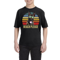 Belgian Malinois Summer Beach Vibe T  Shirt Beach Please Belgian Malin Youth Tee | Artistshot