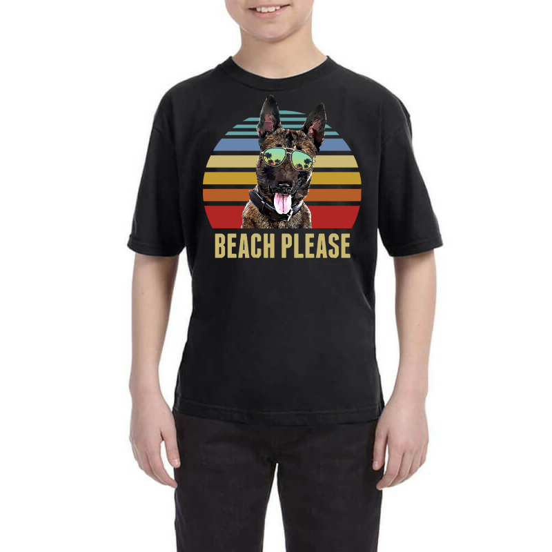 Belgian Malinois Summer Beach Vibe T  Shirt Beach Please Belgian Malin Youth Tee by quarreleducated | Artistshot