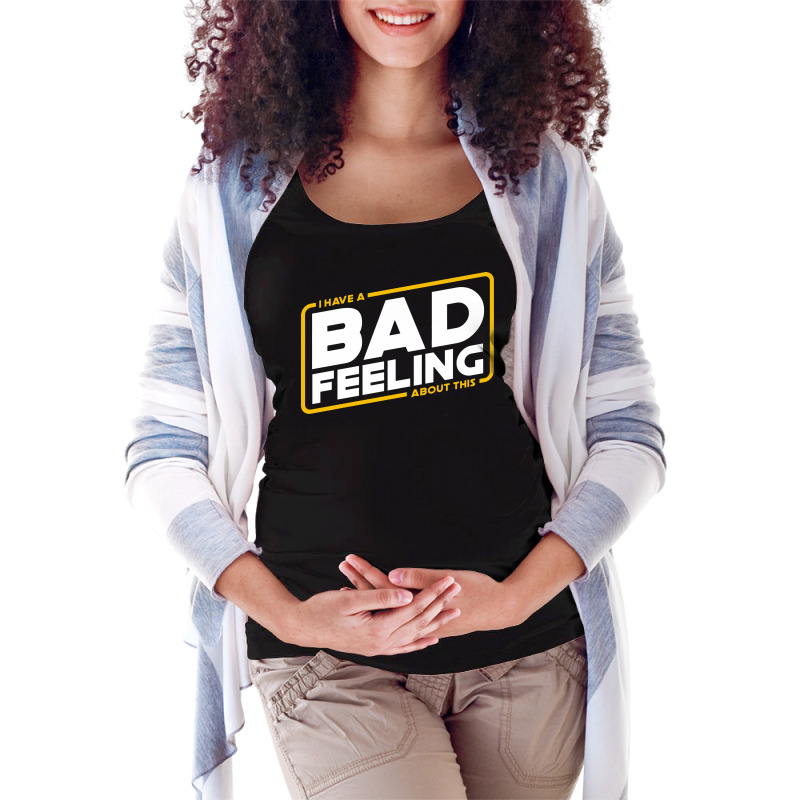 Bad Feeling Maternity Scoop Neck T-shirt | Artistshot
