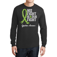 Womens His Fight Is Our Fight Warrior Support Lymphoma Awareness V Nec Long Sleeve Shirts | Artistshot