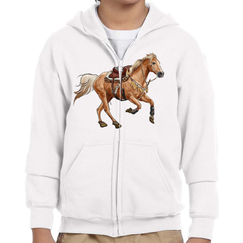 Horse Body Youth Zipper Hoodie by RanaPortraitStore | Artistshot