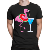 Flamingo Flamingo Drink Hello Summer Time Funny For Kids T-shirt | Artistshot