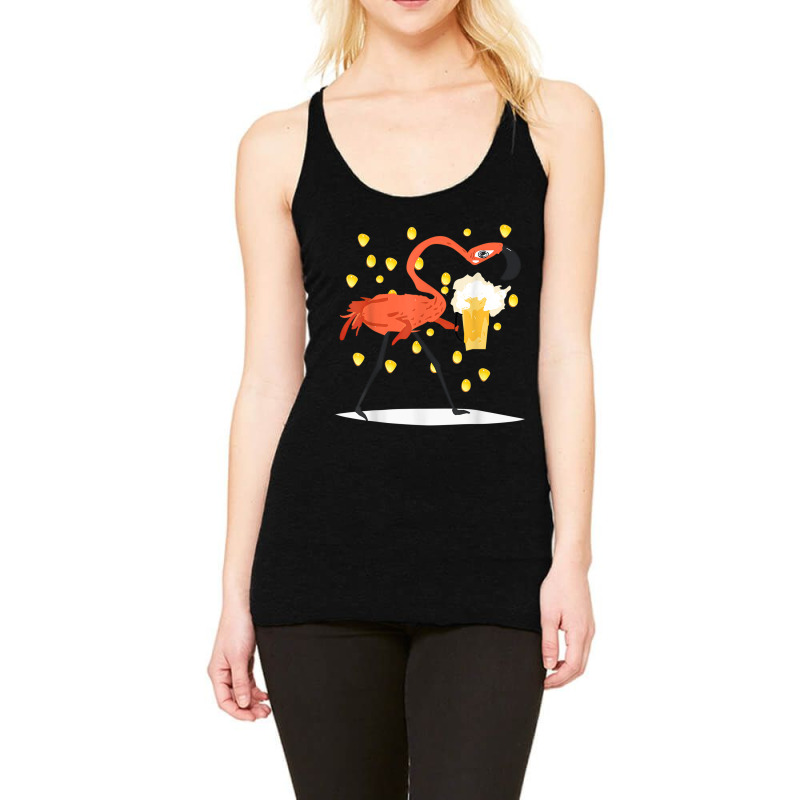 Flamingo Flamingo Drinks Beer Beer Lover Beer Day Racerback Tank by criticizematter | Artistshot