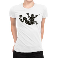 Triton Mosaic (1st Version) T Shirt Ladies Fitted T-shirt | Artistshot