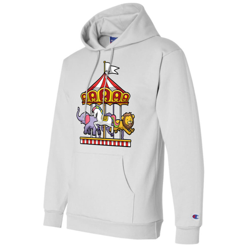 Horse Carousel Cute Carnival Ride Animals Circus T Shirt Champion Hoodie | Artistshot