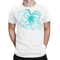 Vintage Octopus Cool Retro Marine Biologist Ocean Sea Life Tank Top T-shirt | Artistshot