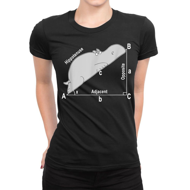 Hippo Math Analytical Funny Sarcasm Humor Teacher T Shirt Ladies Fitted T-Shirt by aryanahjerich | Artistshot