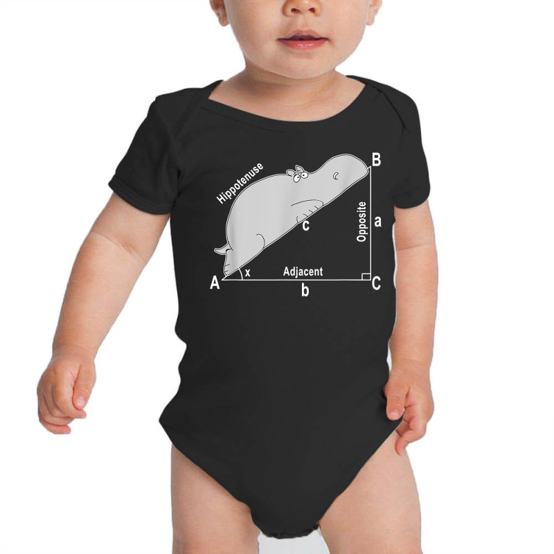 Hippo Math Analytical Funny Sarcasm Humor Teacher T Shirt Baby Bodysuit by aryanahjerich | Artistshot