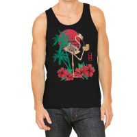 Flamingo Flamingo Skeleton Flower Retro Funny Crazy Drinking Flamingo Tank Top | Artistshot