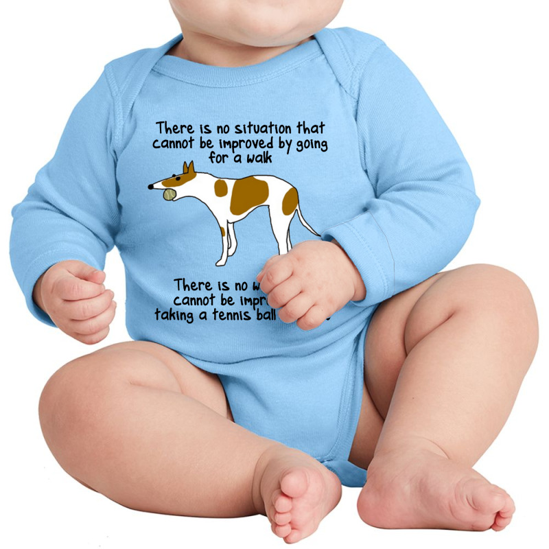 The Love Dog Long Sleeve Baby Bodysuit by dinda thomas | Artistshot