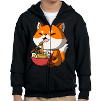 Fox Ramen Life T  Shirt Kawaii Anime Fox Asian Noodles Japanese Ramen Youth Zipper Hoodie | Artistshot