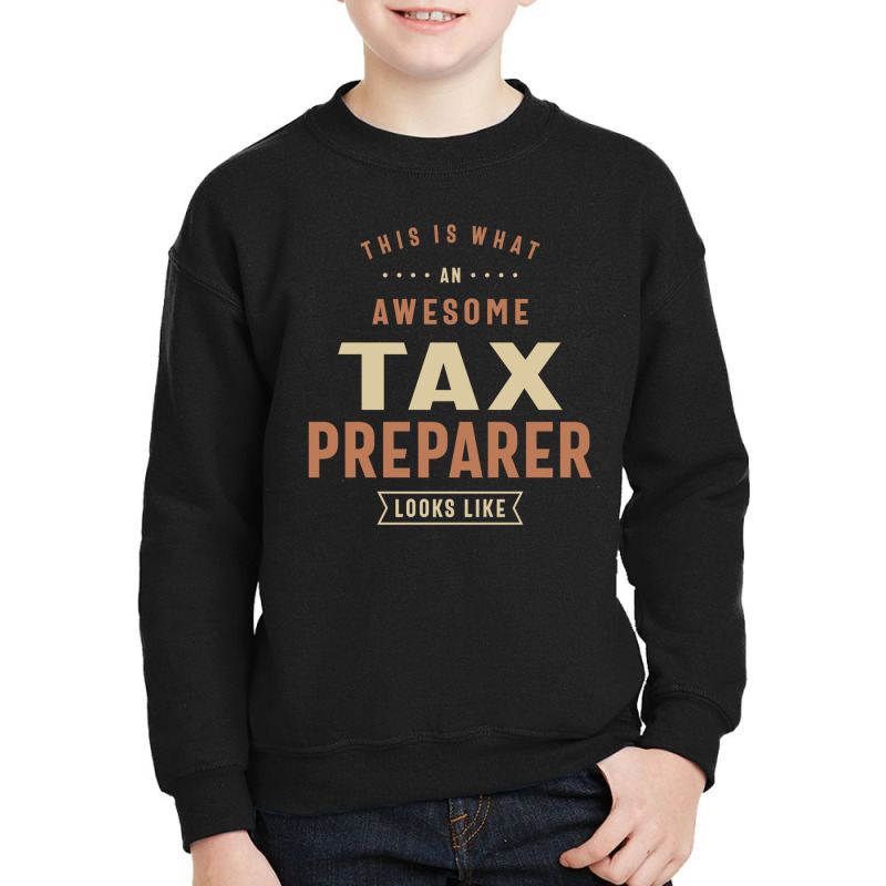 Funny Awesome Tax Preparer Job Occupation Youth Sweatshirt by cidolopez | Artistshot