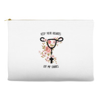 Womens Keep Your Rosaries Off My Ovaries Pro Choice Feminist Quote Tan Accessory Pouches | Artistshot