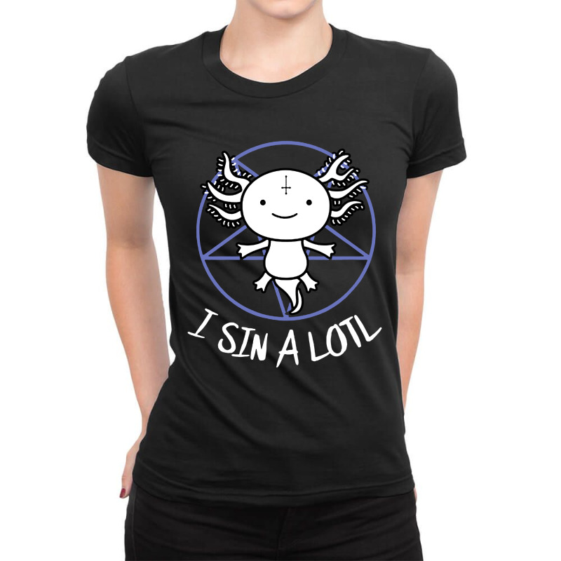 I Sin A Hail Satan Pentagram Ladies Fitted T-Shirt by Agus w | Artistshot