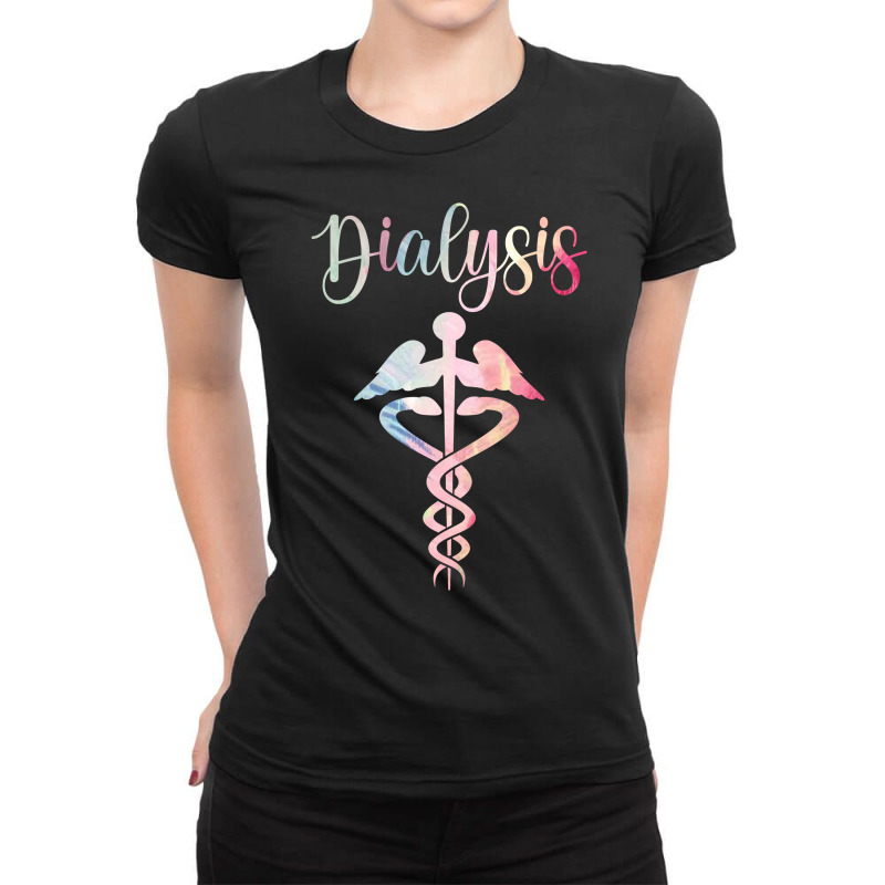 Dialysis Nurse Nephrology Dialysis Technician Long Sleeve T Shirt Ladies Fitted T-Shirt by ebonycry | Artistshot