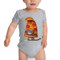 Cool,cat,kitten,pizza,drawing Baby Bodysuit | Artistshot