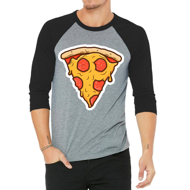 Cool,pizza,cartoon,image 3/4 Sleeve Shirt by pertama | Artistshot