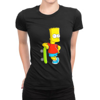 Bart Simpson Ladies Fitted T-shirt | Artistshot