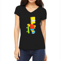 Bart Simpson Women's V-neck T-shirt | Artistshot