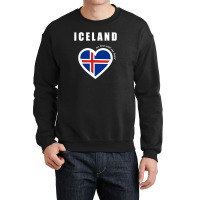 Ice Land Funny Flag Internationally Crewneck Sweatshirt | Artistshot