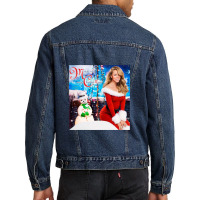 Mariah Carey Merry Christmas Men Denim Jacket | Artistshot