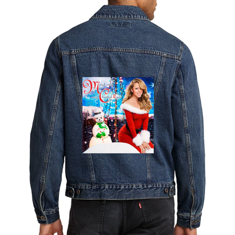 Mariah Carey Merry Christmas Men Denim Jacket by apolitery | Artistshot