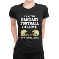 Proud Football Champ Ladies Fitted T-shirt | Artistshot