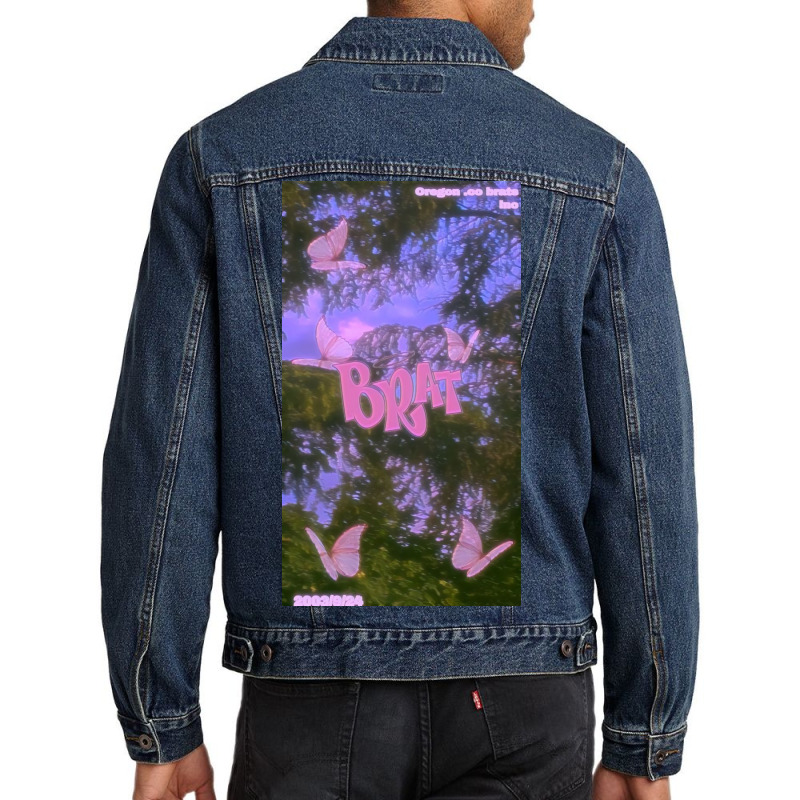 Brat Oregon Men Denim Jacket by Kelly S | Artistshot