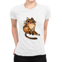 Cat Licking Ladies Fitted T-shirt | Artistshot