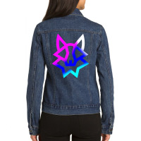 Saitama V2 To The Moon Ladies Denim Jacket | Artistshot