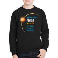 Mena Arkansas Ar Total Solar Eclipse 2024  1  T Shirt Youth Sweatshirt | Artistshot