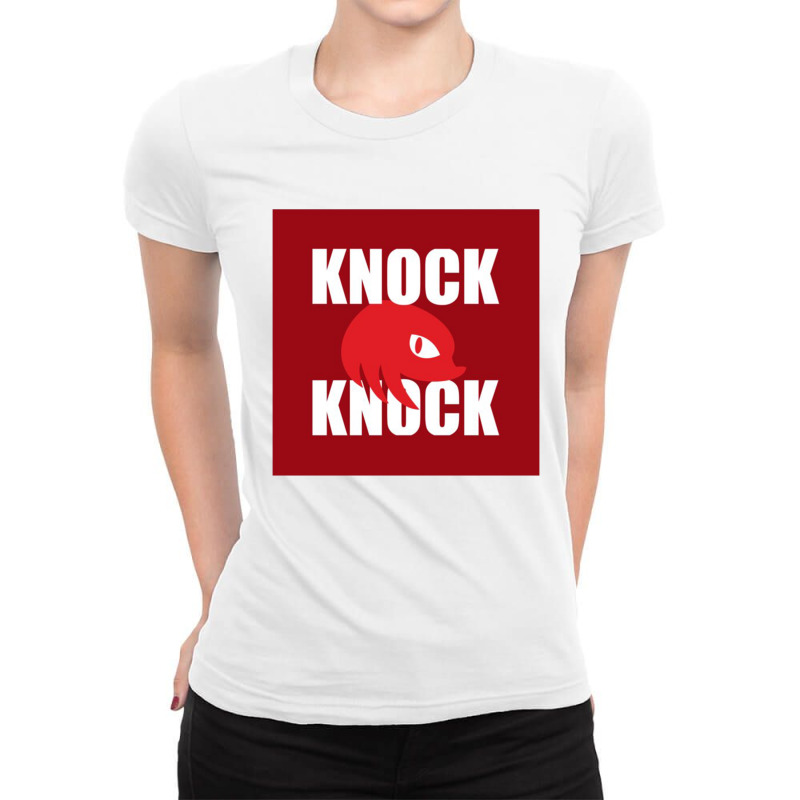 Red Knuckles Meme Ladies Fitted T-Shirt by ronde | Artistshot