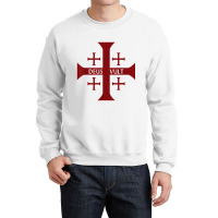 Crusader Christianity Deus Vult God Will Crewneck Sweatshirt | Artistshot