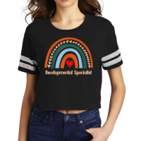 Funny Developmental Specialist Boho Rainbow Back To School T Shirt Scorecard Crop Tee | Artistshot